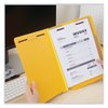 Universal 6-Sect Pressboard End Tab Class Folders, 2 Divs, Letter, Yellow, PK10 UNV10319